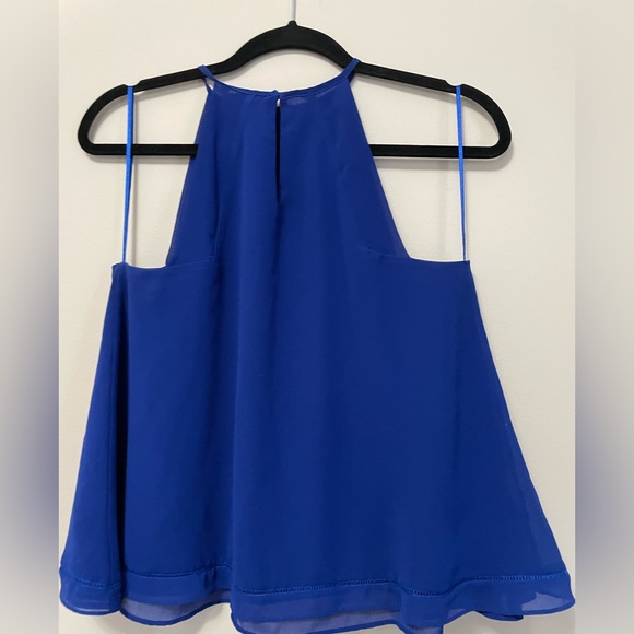 Zara Basic Women’s Small Sleeveless Blouse Tank Top Royal Blue - Picture 3 of 5
